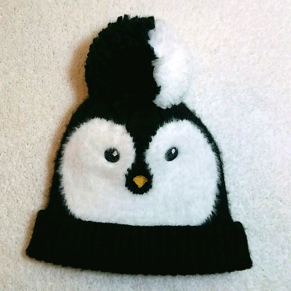 Cat & Jack Fuzzy Penguin Hat. NWOT
